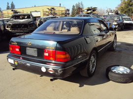 1996 LEXUS LS 400 4 DOOR SEDAN 4.0L V8 AT RWD COLOR BLUE Z13583