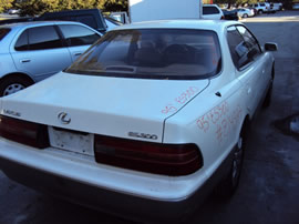 1995 LEXUS ES300 MODEL 4 DOOR SEDAN 3.0L V6 AT 2WD COLOR WHITE Z14597