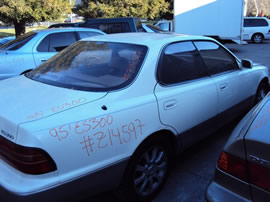 1995 LEXUS ES300 MODEL 4 DOOR SEDAN 3.0L V6 AT 2WD COLOR WHITE Z14597