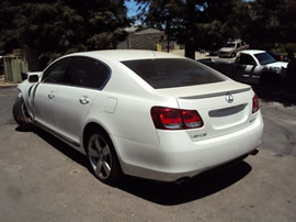 2007 LEXUS GS350 MODEL 4 DOOR SEDAN 3.5L V6 AT 2WD COLOR WHITE Z14696