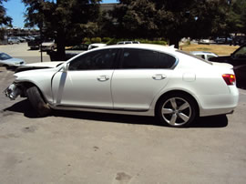 2007 LEXUS GS350 MODEL 4 DOOR SEDAN 3.5L V6 AT 2WD COLOR WHITE Z14696