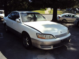 1992 LEXUS ES300 4 DOOR SEDAN 3.0L V6 AT 2WD COLOR WHITE Z14703