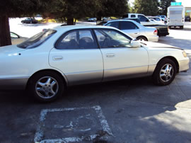 1992 LEXUS ES300 4 DOOR SEDAN 3.0L V6 AT 2WD COLOR WHITE Z14703