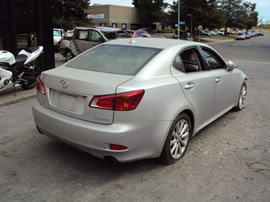 2009 LEXUS IS250 STD MODEL 4 DOOR SEDAN 2.5L V6 AT RWD COLOR SILVER  Z14713