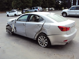 2009 LEXUS IS250 STD MODEL 4 DOOR SEDAN 2.5L V6 AT RWD COLOR SILVER  Z14713