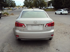 2009 LEXUS IS250 STD MODEL 4 DOOR SEDAN 2.5L V6 AT RWD COLOR SILVER  Z14713