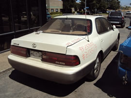 1993 LEXUS ES300 MODEL 4 DOOR SEDAN 3.0L V6 AT 2WD COLOR WHITE Z13517