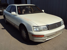 1996 LEXUS LS400 MODEL 4 DOOR SEDAN 4.0L V6 AT 2WD COLOR WHITE Z13529