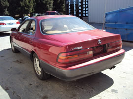 1992 LEXUS ES 300 STD MDL 4 DOOR SEDAN 3.0L V6 AT 2WD COLOR RED Z13534