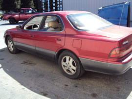 1992 LEXUS ES 300 STD MDL 4 DOOR SEDAN 3.0L V6 AT 2WD COLOR RED Z13534