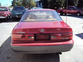 1992 LEXUS ES 300 STD MDL 4 DOOR SEDAN 3.0L V6 AT 2WD COLOR RED Z13534