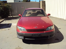 1992 LEXUS ES 300 STD MDL 4 DOOR SEDAN 3.0L V6 AT 2WD COLOR RED Z13534