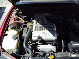 1992 LEXUS ES 300 STD MDL 4 DOOR SEDAN 3.0L V6 AT 2WD COLOR RED Z13534