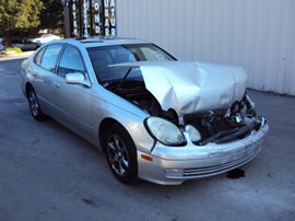 2002 LEXUS GS300 MODEL 4 DOOR SEDAN 3.0L AT 2WD COLOR SILVER Z13581