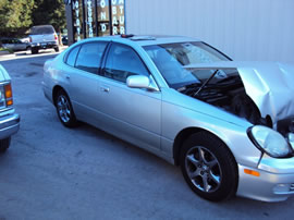 2002 LEXUS GS300 MODEL 4 DOOR SEDAN 3.0L AT 2WD COLOR SILVER Z13581